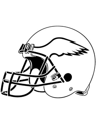 Philadelphia Eagles Helmet Coloring Page